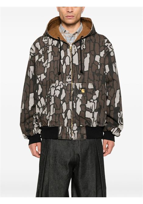 og active jacket 50th anniversary man brown and camo CARHARTT WIP | I0364123GK.02